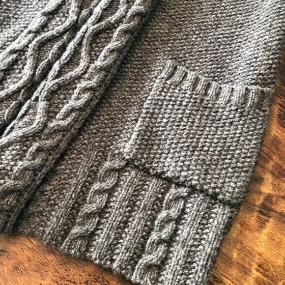 Eddie Bauer Grey Wool Cardigan Vest With Pockets XS - Picture 11 of 13